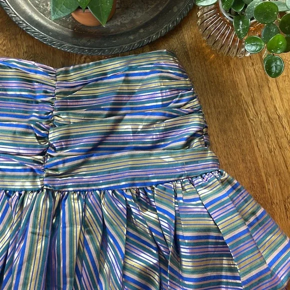 Bubble skirt ZARA Y2K Bubble Mini skirt gathered shine skirt - Picture 2 of 13